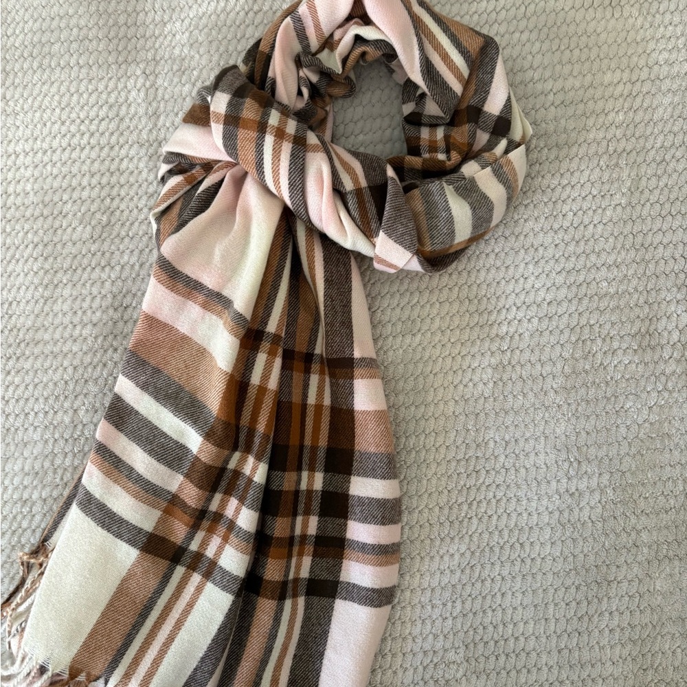 Steve Madden Plaid Scarf